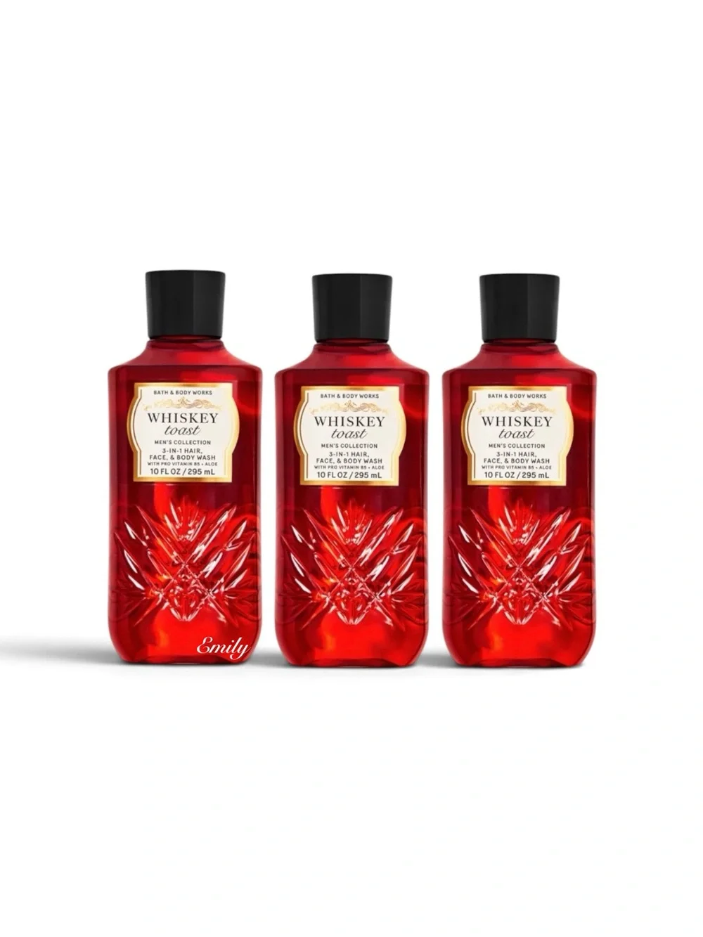 3X Bath & Body Works WHISKEY TOAST Men’s 3-IN-1 HAIR, FACE & BODY